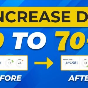 Increase Domain Rating Ahrefs DR 70+